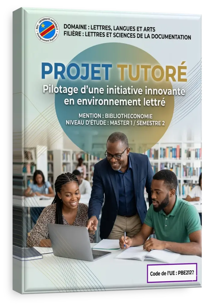 Étudiants en Lettres, Langues et Arts travaillant sur leur projet tutoré.