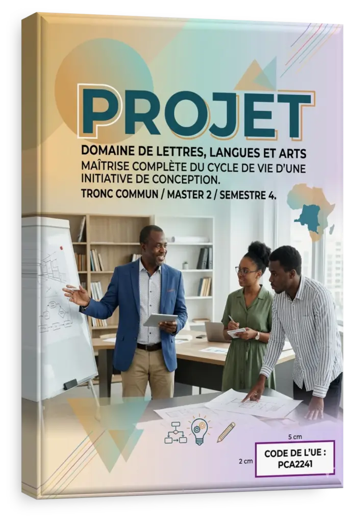Étudiants en Lettres, Langues et Arts collaborant sur un projet universitaire.