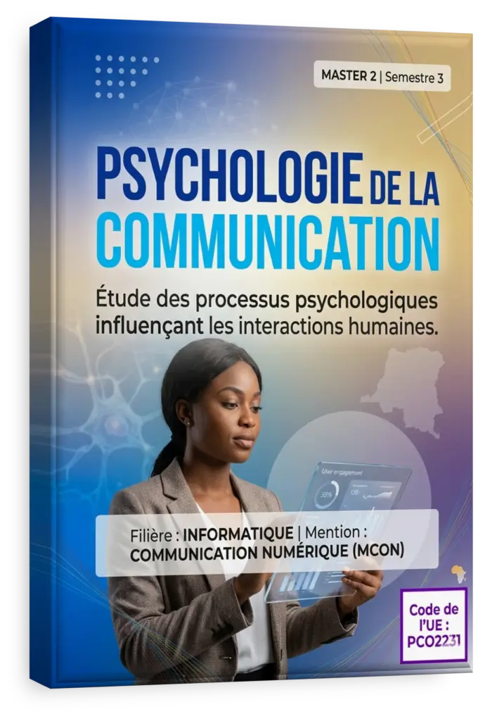 Étudiants en RDC appliquant la psychologie de la communication au design UX.