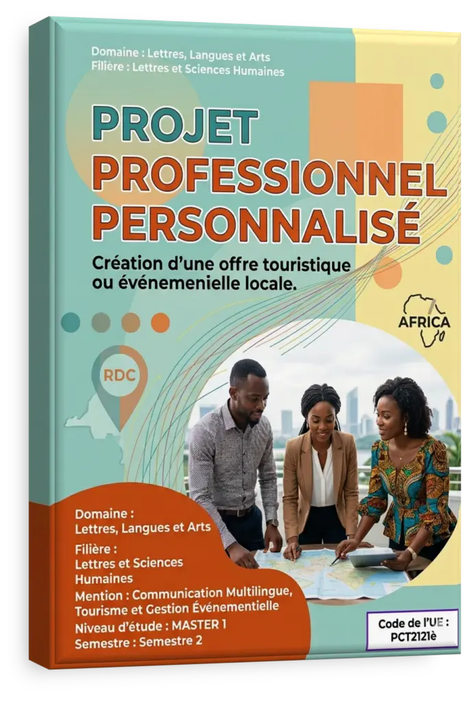 Étudiants présentant un projet professionnel à des investisseurs en RDC.