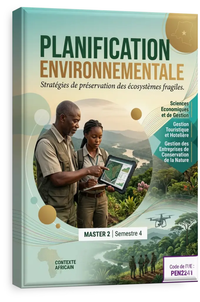Étudiants en planification environnementale en RDC travaillant sur un projet de conservation.