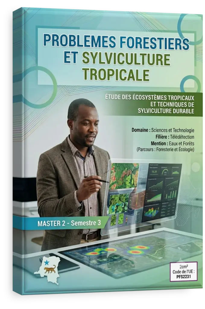 Étudiants en sciences forestières examinant la flore dans la forêt tropicale du Congo.