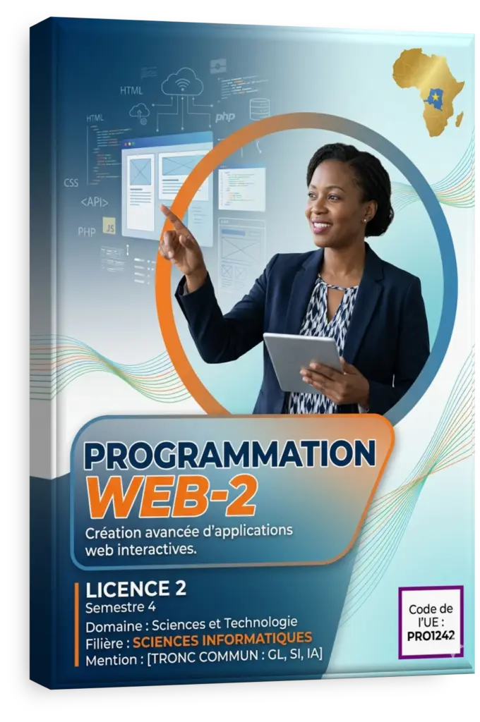 Schéma d'architecture d'une application web dynamique.