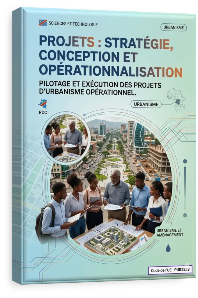 Maquette d'un projet d'aménagement urbain en République Démocratique du Congo.