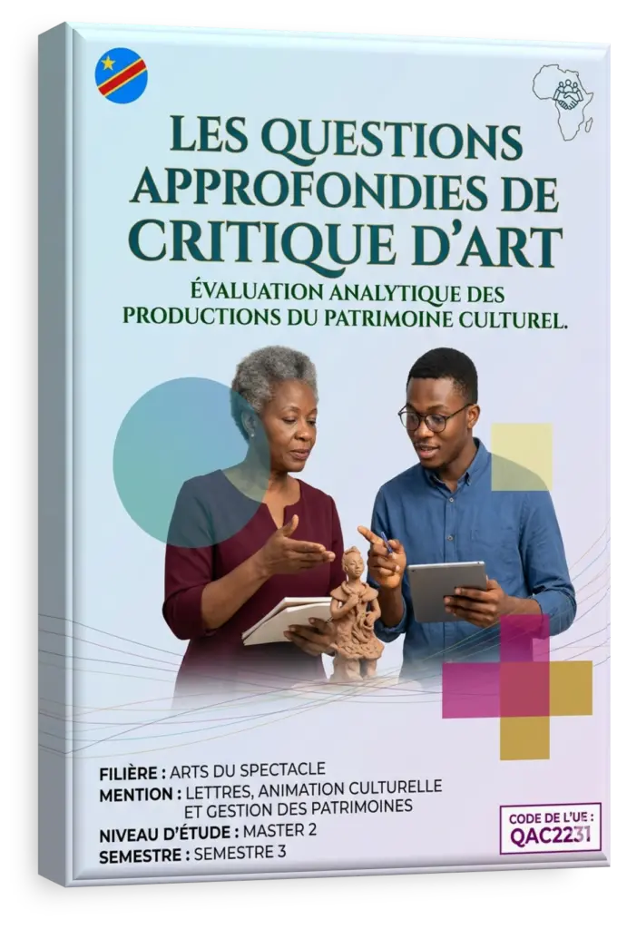 Étudiants en arts analysant une œuvre de spectacle vivant africain.