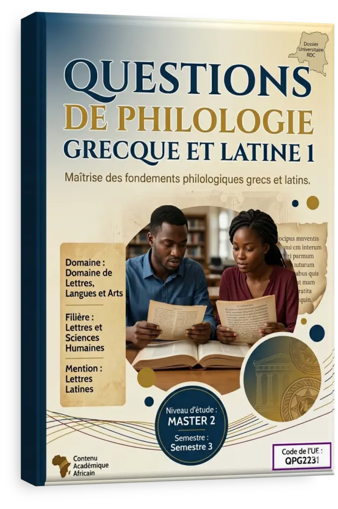 Manuscrit ancien grec ou latin étudié à la loupe.