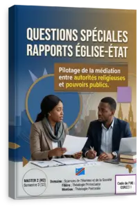 Questions spéciales Rapports Église-État