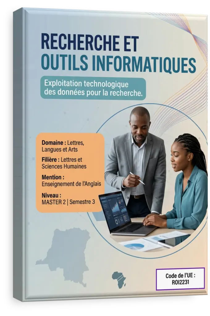 Étudiant utilisant un ordinateur pour l'analyse de corpus textuels.