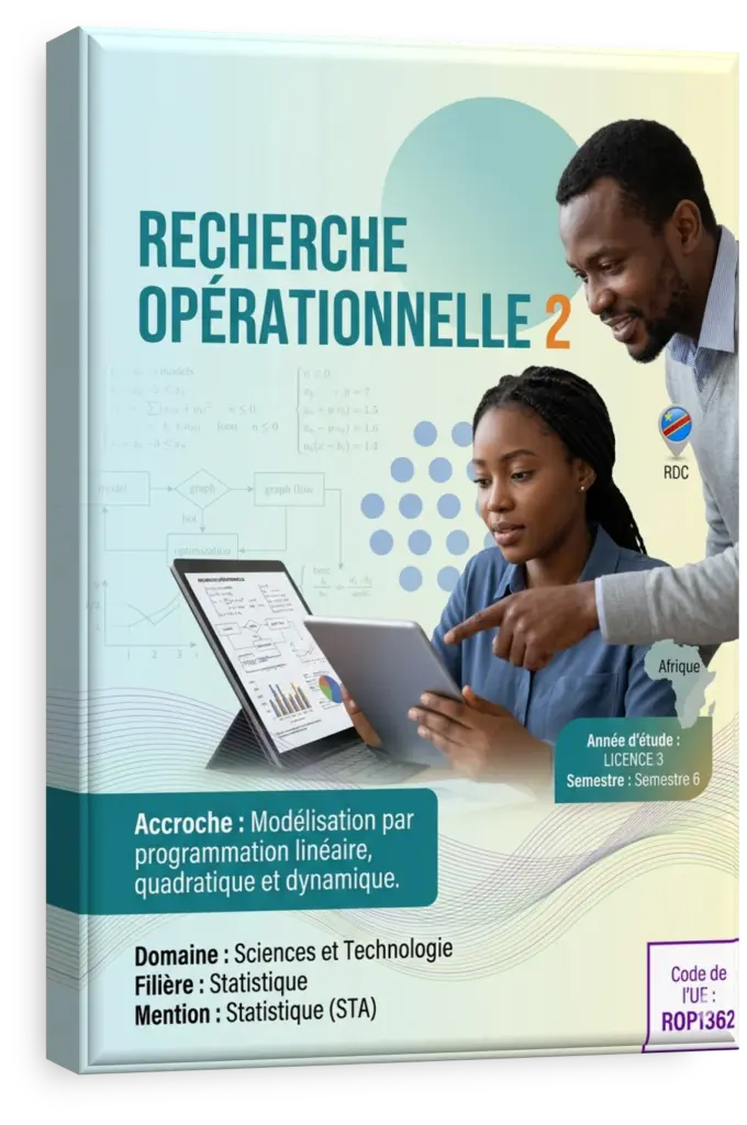 Diagramme illustrant un problème d'optimisation en recherche opérationnelle.