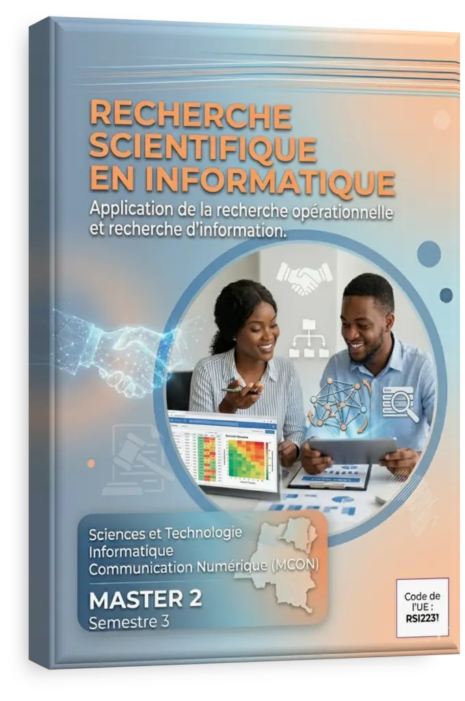 Étudiant en informatique travaillant sur un projet de recherche scientifique en RDC.