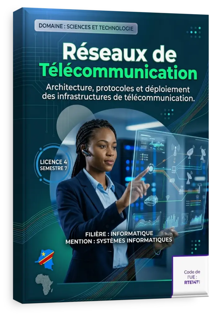 Étudiants en télécommunication dans un laboratoire en RDC.
