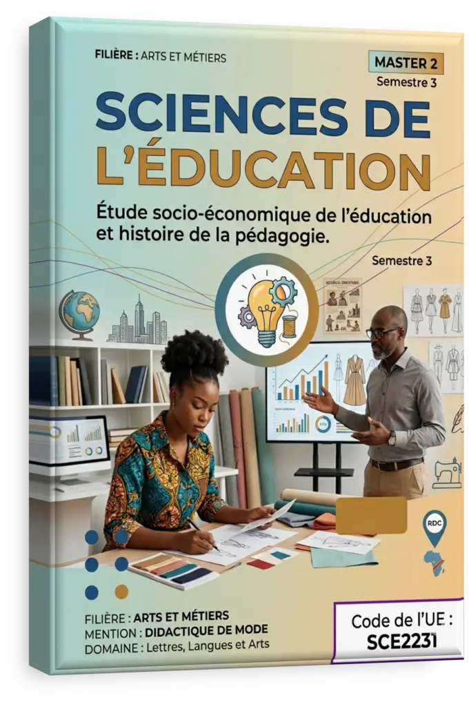Étudiants en sciences de l'éducation dans une université en RDC.