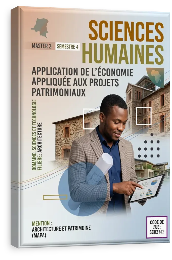 Experts en finance immobilière analysant un projet de restauration patrimoniale en RDC.
