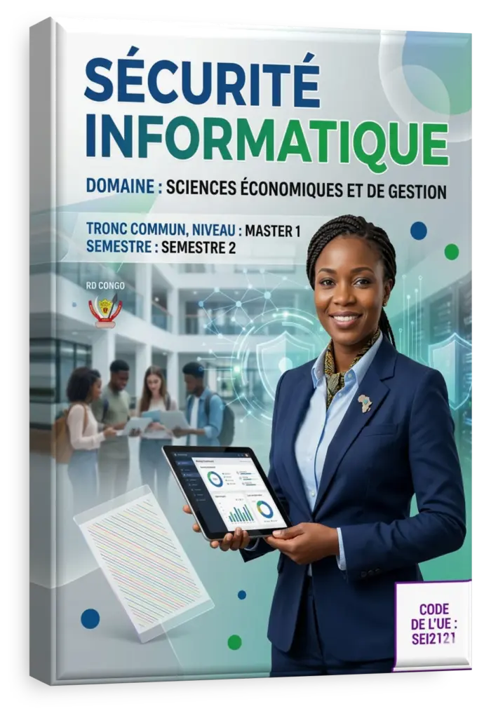 Étudiant en sécurité informatique en RDC travaillant sur un projet de cybersécurité.