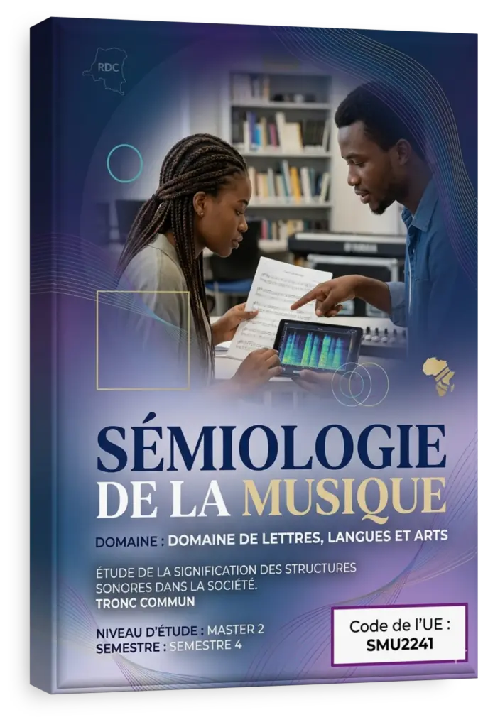 Analyse sémiologique d'une partition musicale.