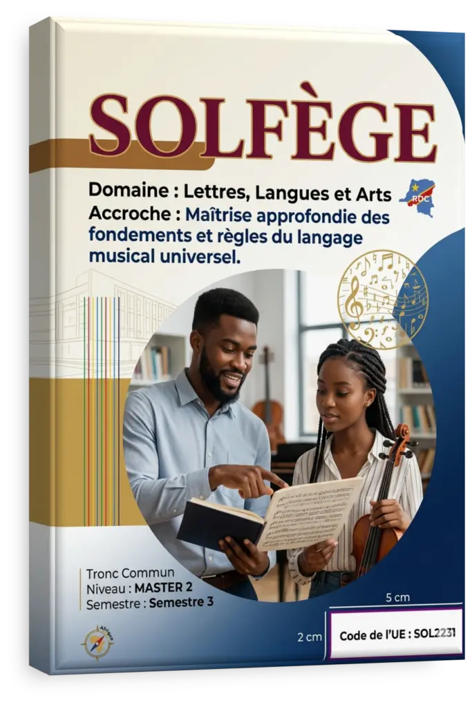 Partition de musique et notes symbolisant l'apprentissage du solfège.