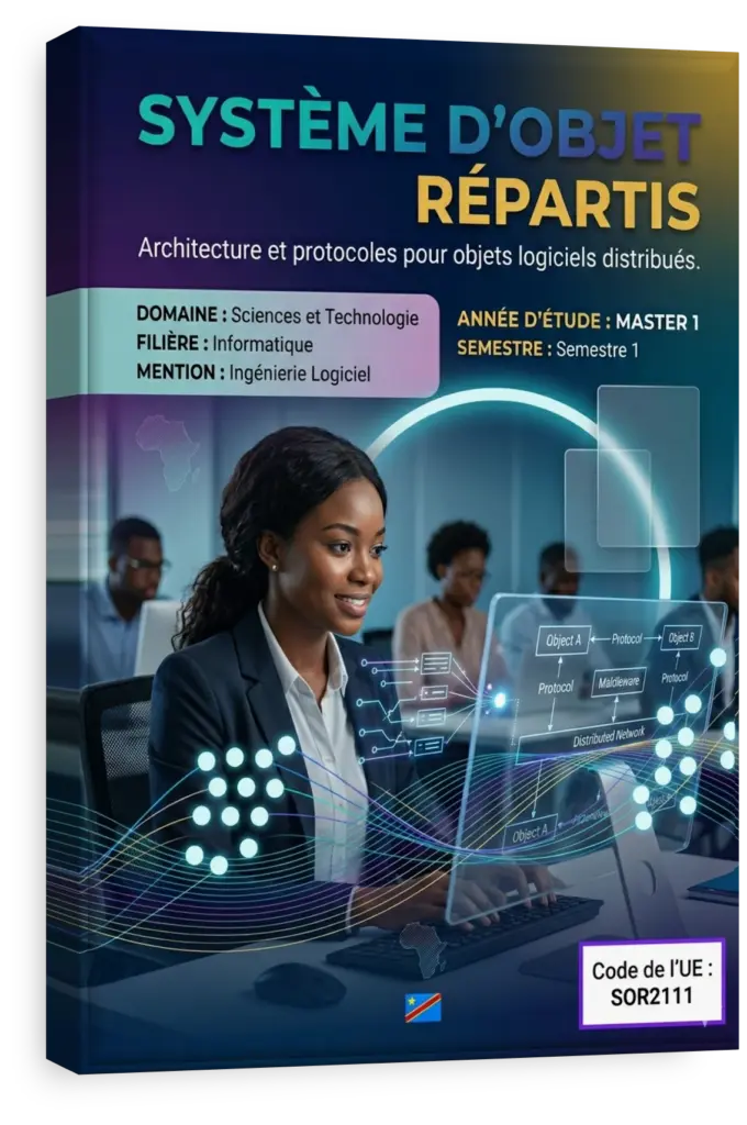 Architecture d'un système d'objets répartis avec intergiciels.