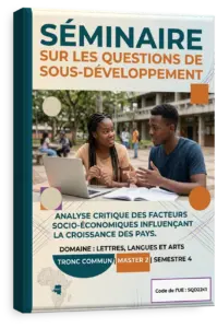 Séminaire sur les questions de sous-développement