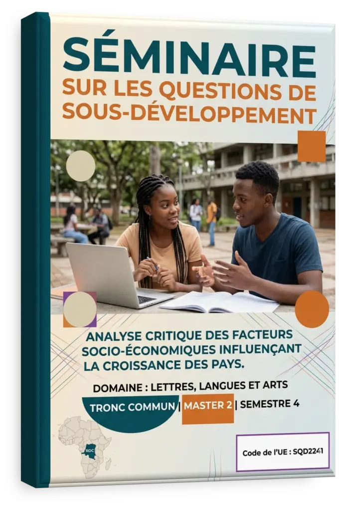 Étudiants en séminaire discutant des enjeux du développement en RDC.