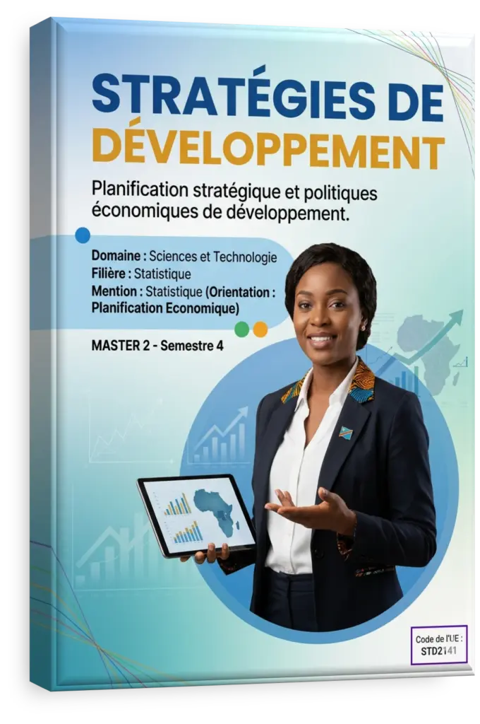 Étudiants en RDC analysant des graphiques de développement économique.
