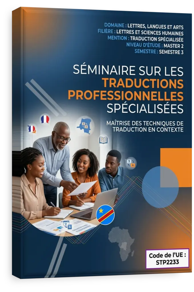 Étudiants en séminaire de traduction professionnelle à l'université en RDC.