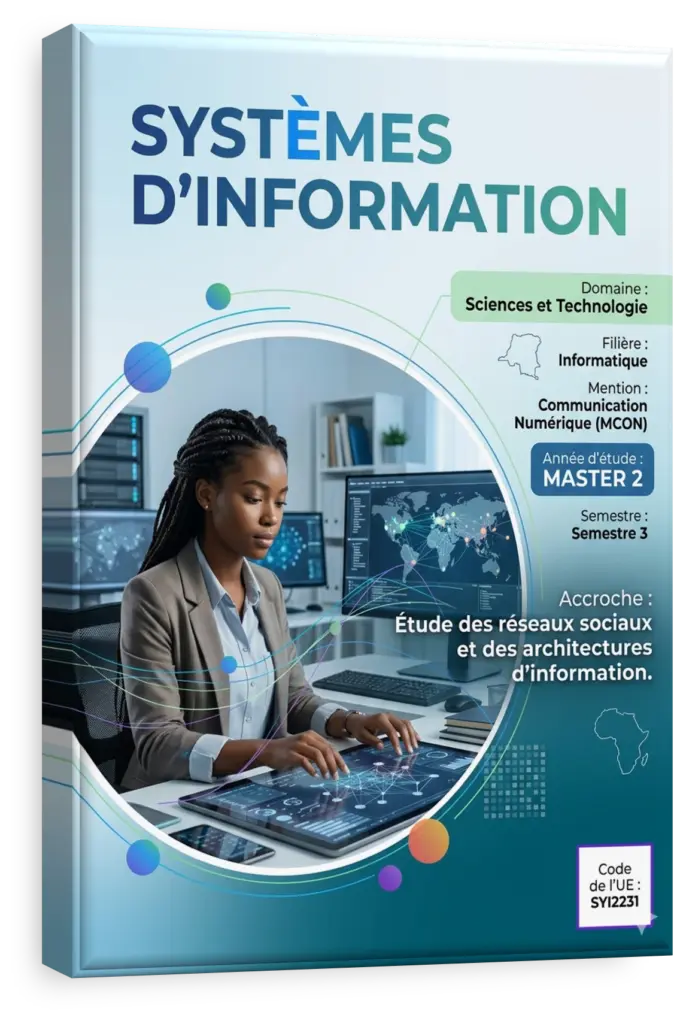 Étudiants en RDC suivant un cours sur les systèmes d'information