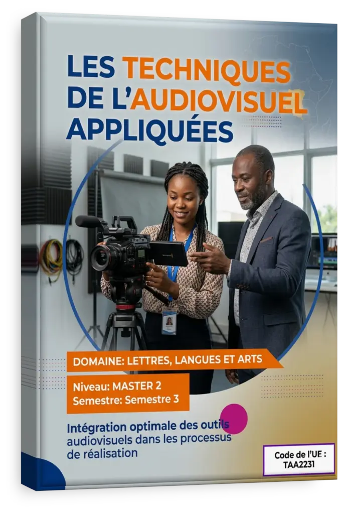Étudiant en arts dramatiques utilisant une caméra sur une scène de théâtre.