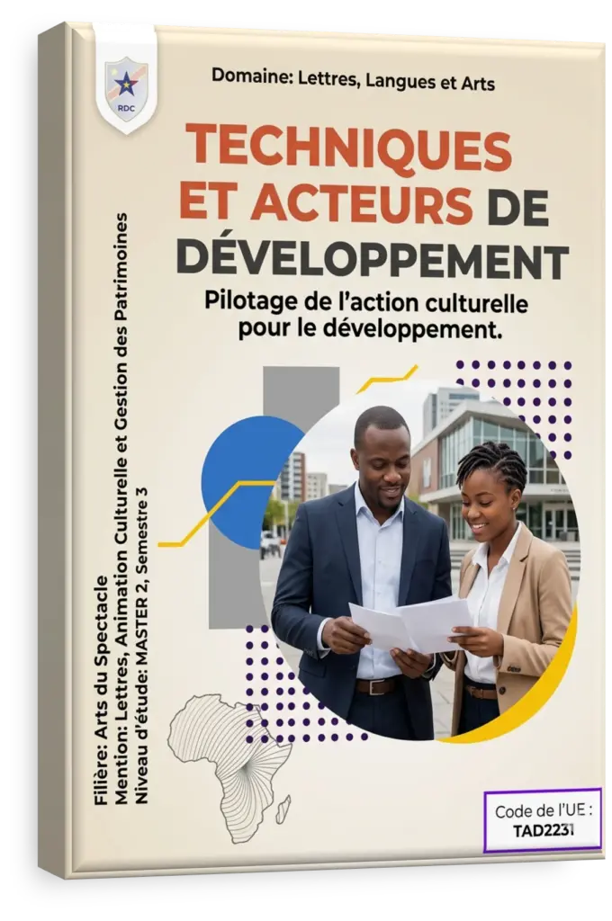 Étudiants congolais collaborant sur un projet de spectacle africain.