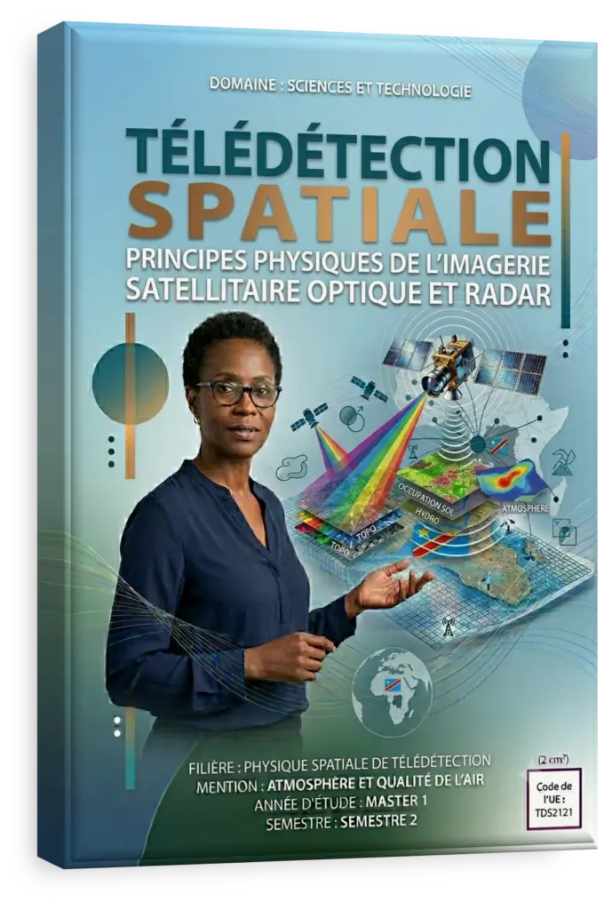 Analyse d'une image satellitaire de la RDC pour un cours de télédétection spatiale.
