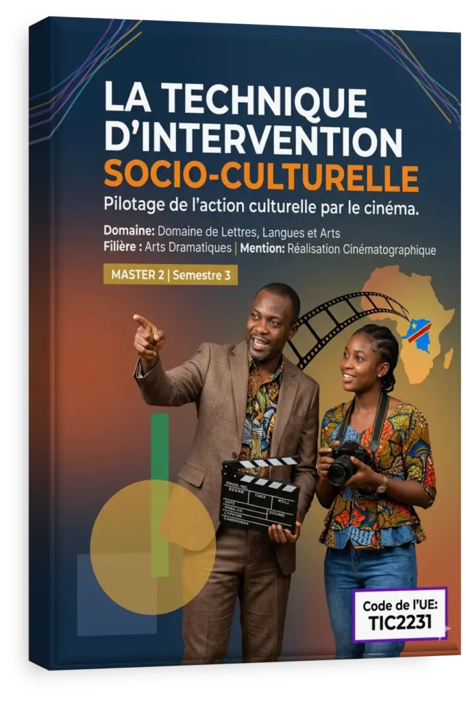 Étudiants en RDC participant à un atelier de cinéma communautaire.
