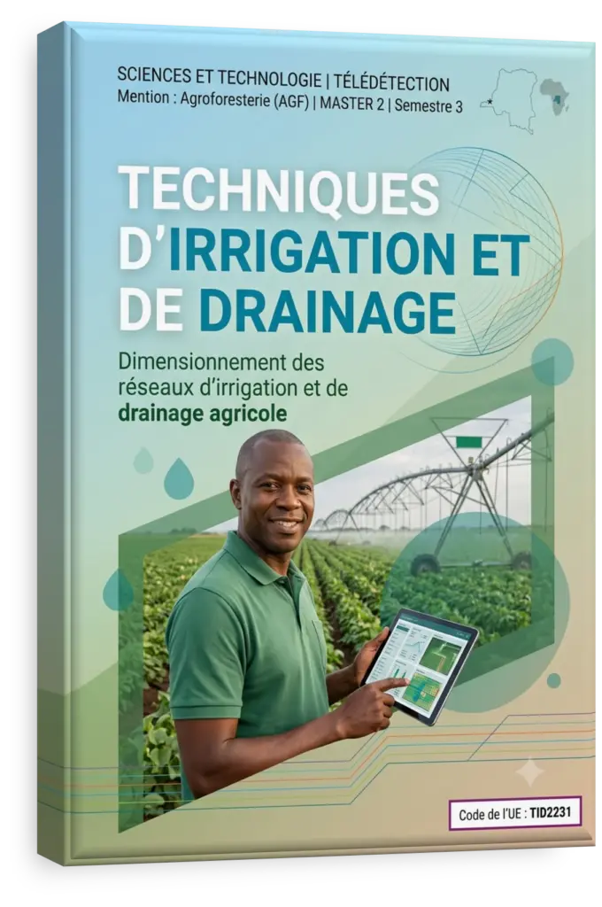 Système d'irrigation dans une exploitation agroforestière en RDC.