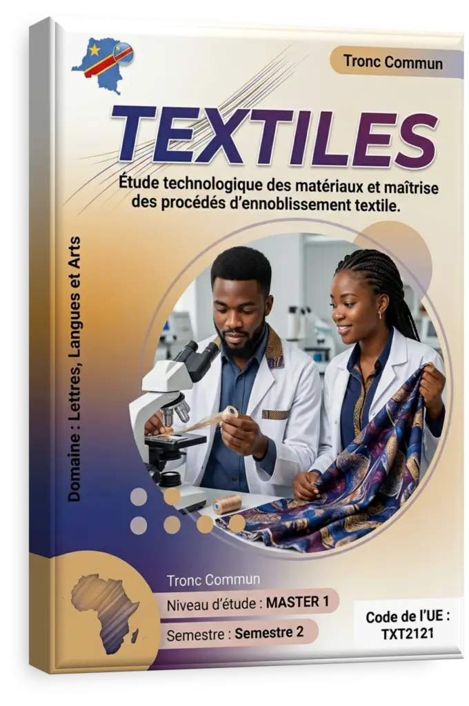 Échantillons de tissus colorés analysés dans un laboratoire de textile.