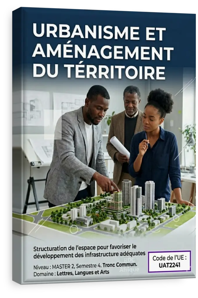 Plan d'aménagement territorial pour une ville en République Démocratique du Congo.