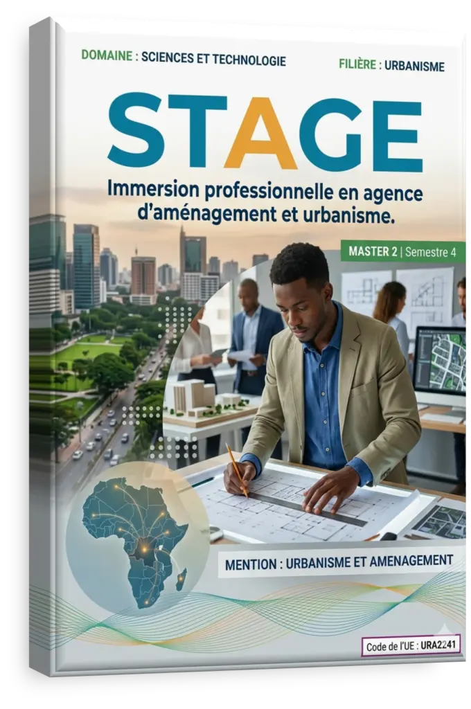 Étudiants en ingénierie urbaine travaillant sur un projet de planification territoriale en RDC.