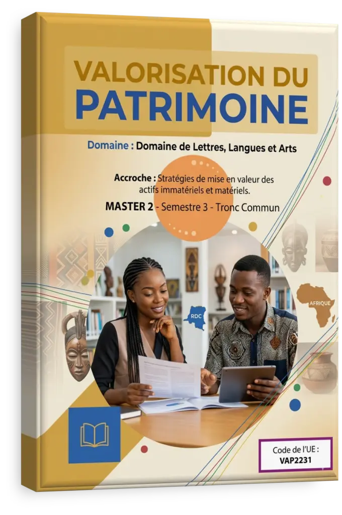 Étudiants en RDC étudiant des archives du patrimoine culturel.